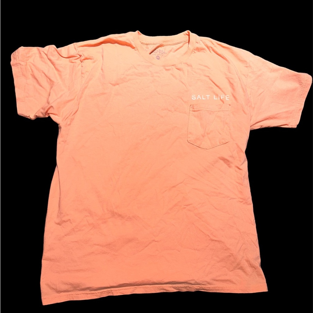 Salt Life Tee ( Salmon Pink)